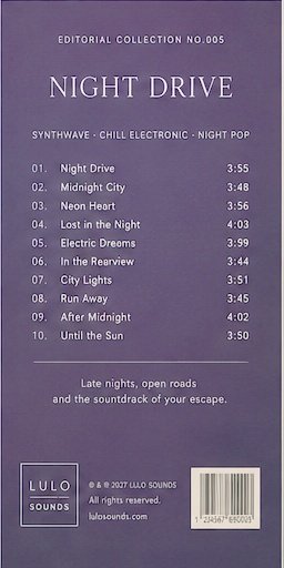 Night Drive back cover